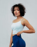 Light Blue Knot Long Line Bra (Sofie Series)