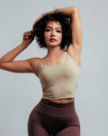 Smoke Ember Knot Long Line Bra (Sofie Series)